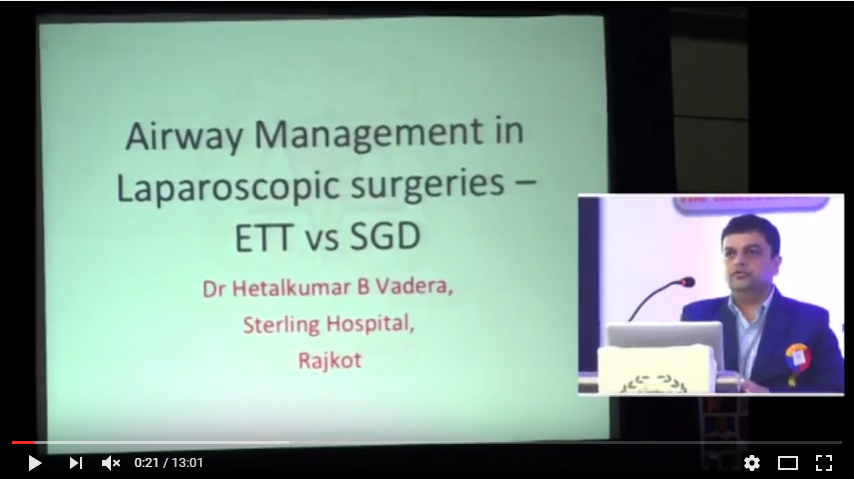 Laparoscopy Surgery- ETT vs SGD