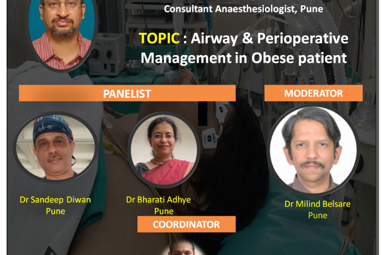 PRAC LIVE WEBINAR SERIES 7 : Airway & Perioperative Management in Obese patient by Dr Sandeep Mutha