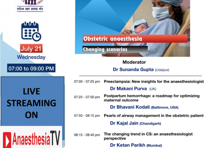 OBSTETRIC ANAESTHESIA : CHANGING SCENARIOS
