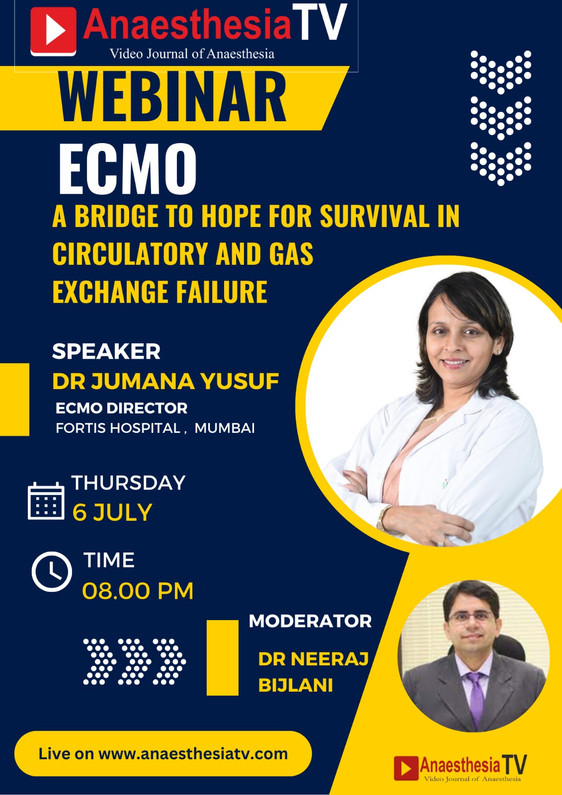 ECMO – a bridge to hope for survival in circulatory and gas exchange failure